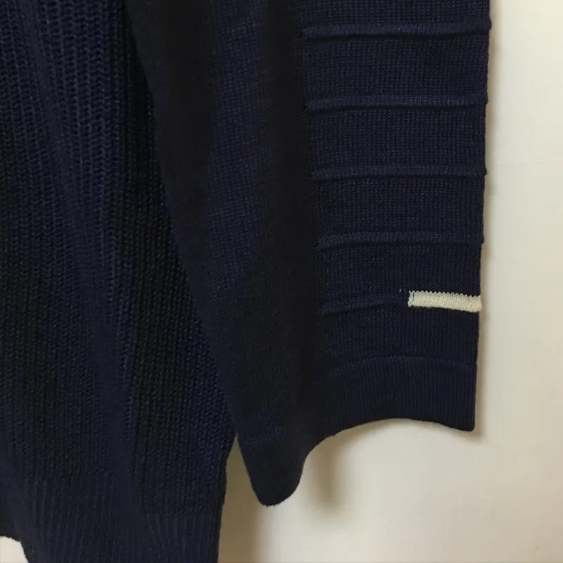 West Louis™ Round Neck Patchwork Quality Knitted Pullover