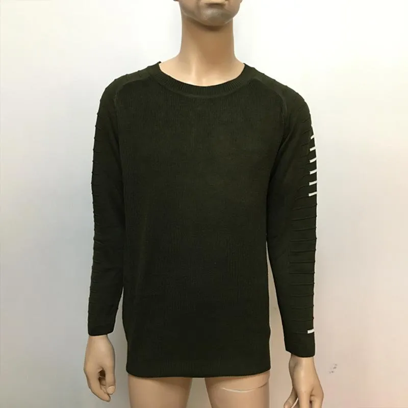 West Louis™ Round Neck Patchwork Quality Knitted Pullover