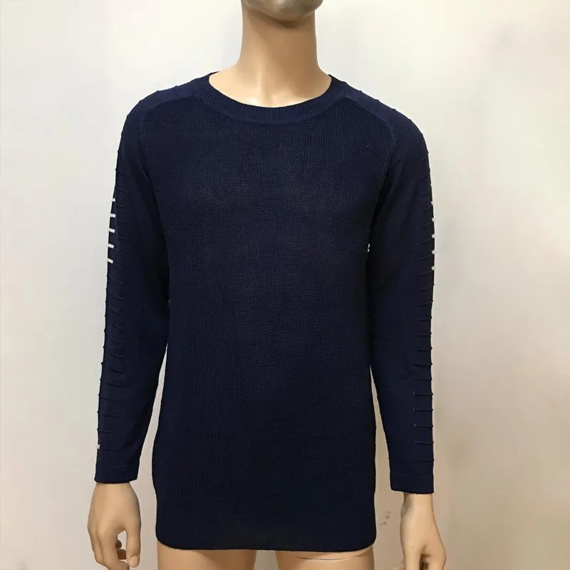 West Louis™ Round Neck Patchwork Quality Knitted Pullover
