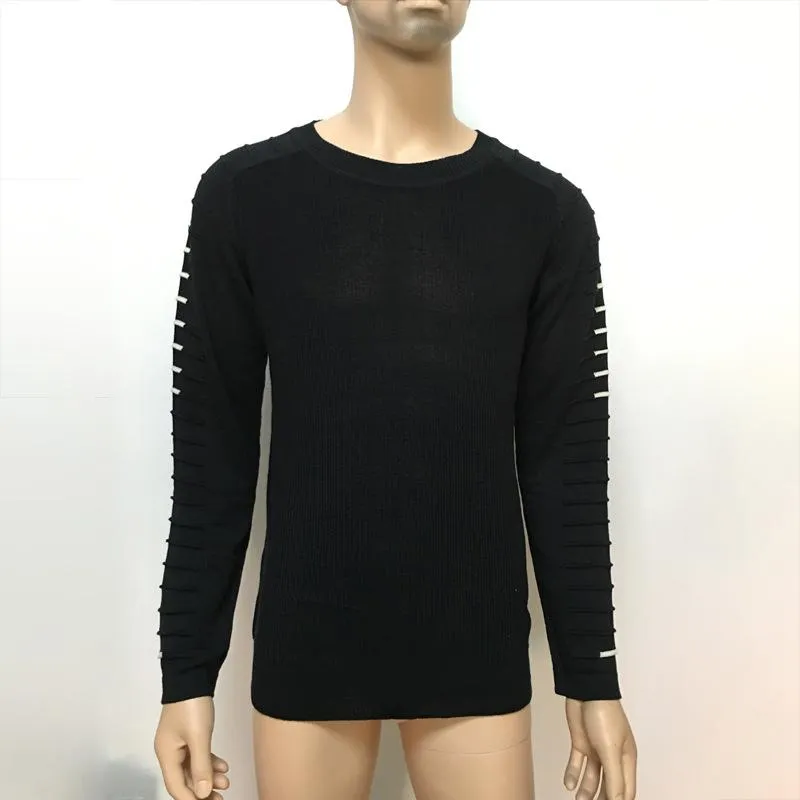 West Louis™ Round Neck Patchwork Quality Knitted Pullover