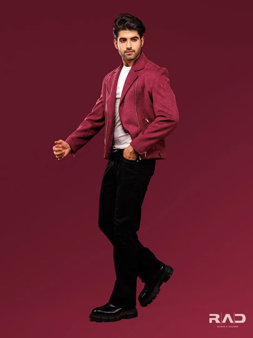Wine Zipper Jacket