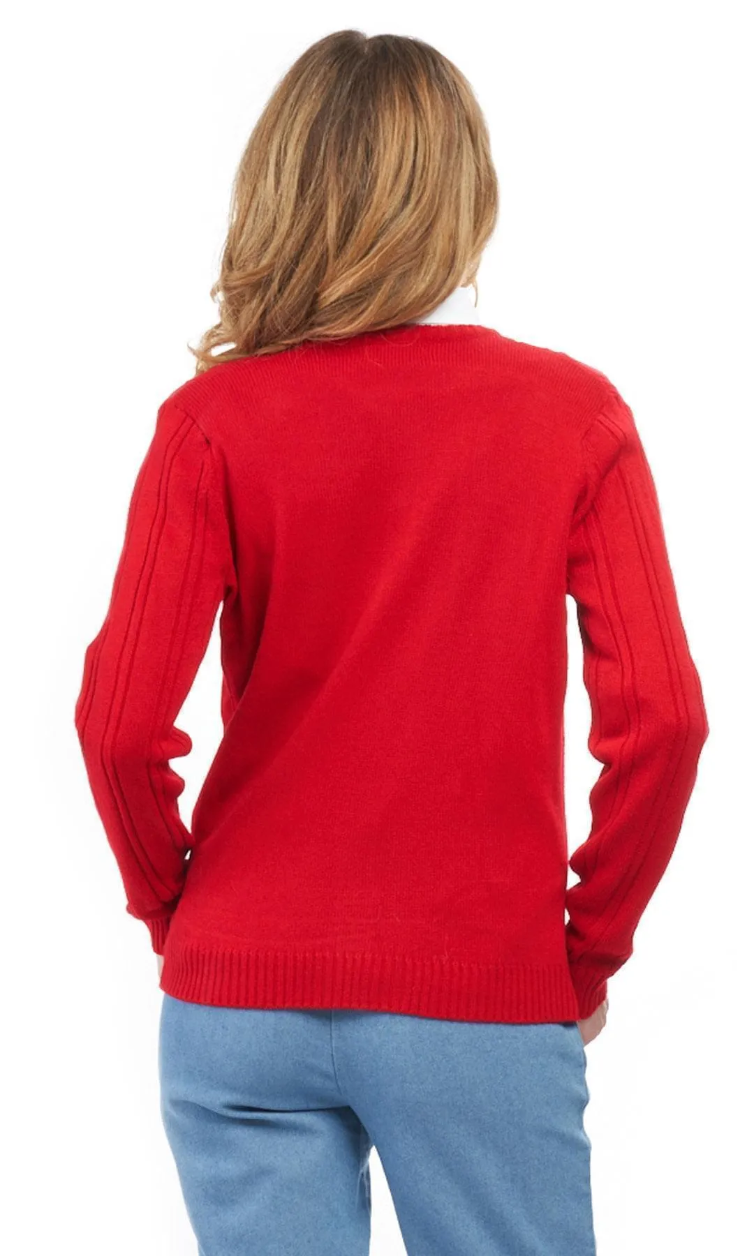 Women's Button Front Cable Cardigan - Button Up Sweater in Soft, Lightweight Acrylic
