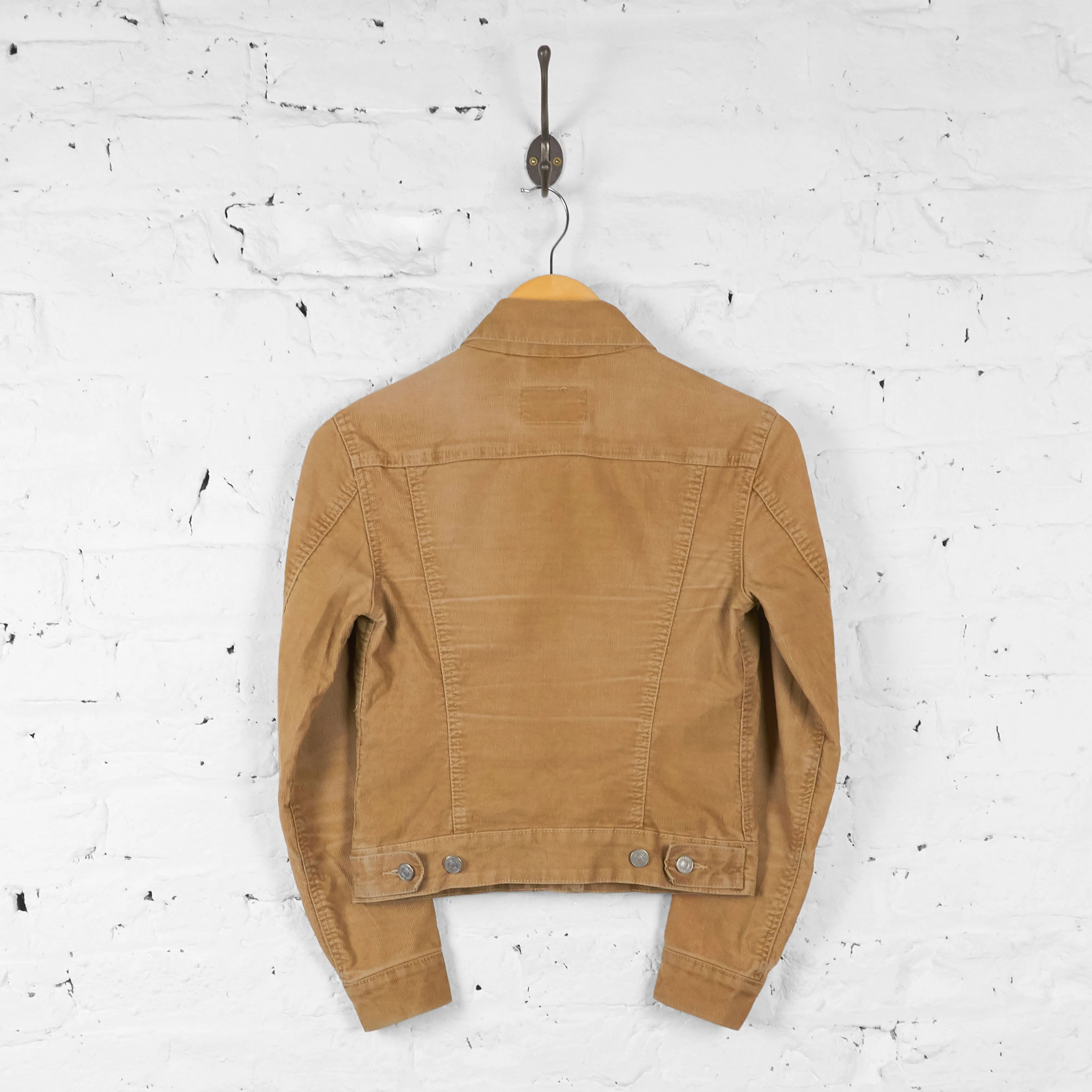Womens Corduroy Jacket - Brown - Womens S