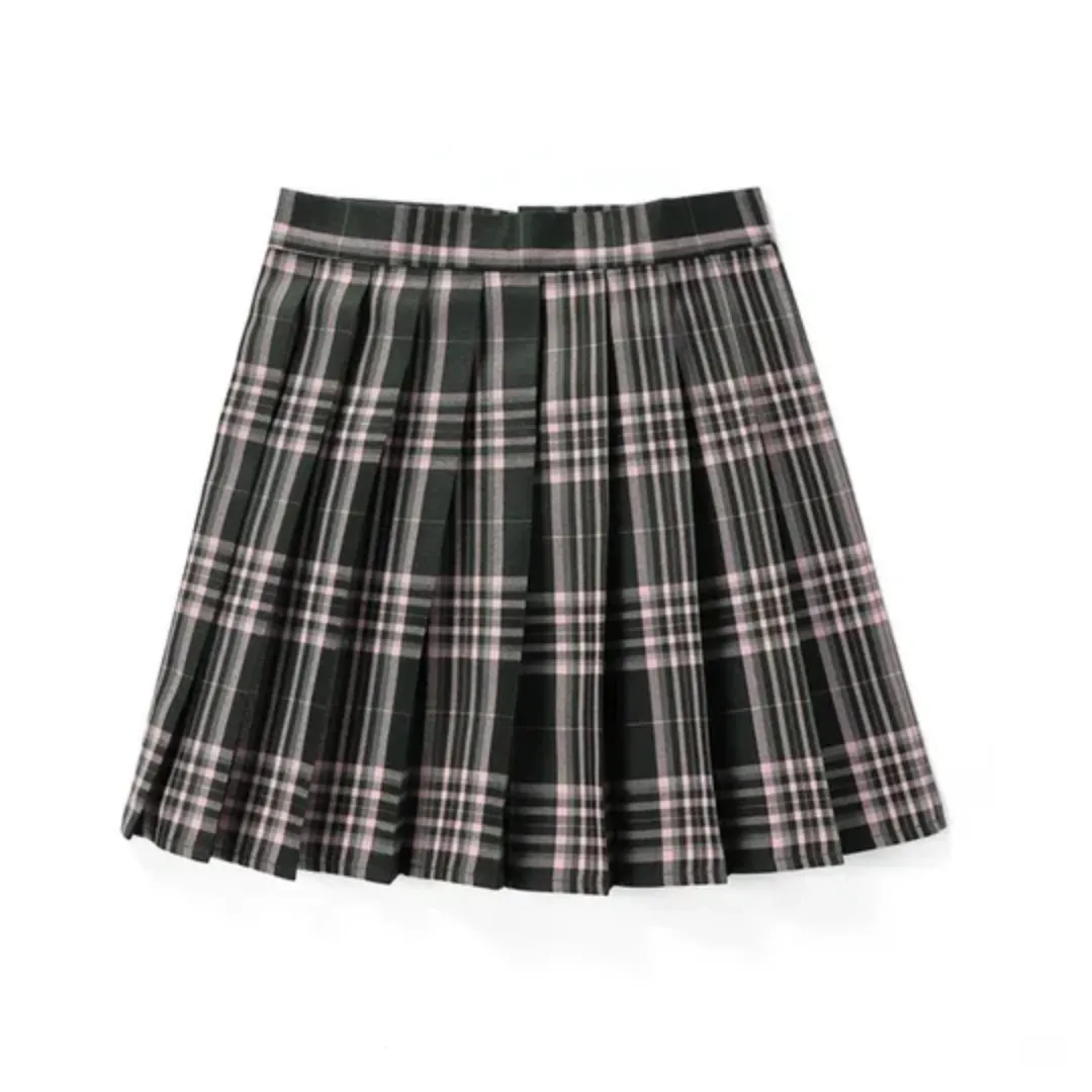 Women's Mini Plaid Skirt | Pleated