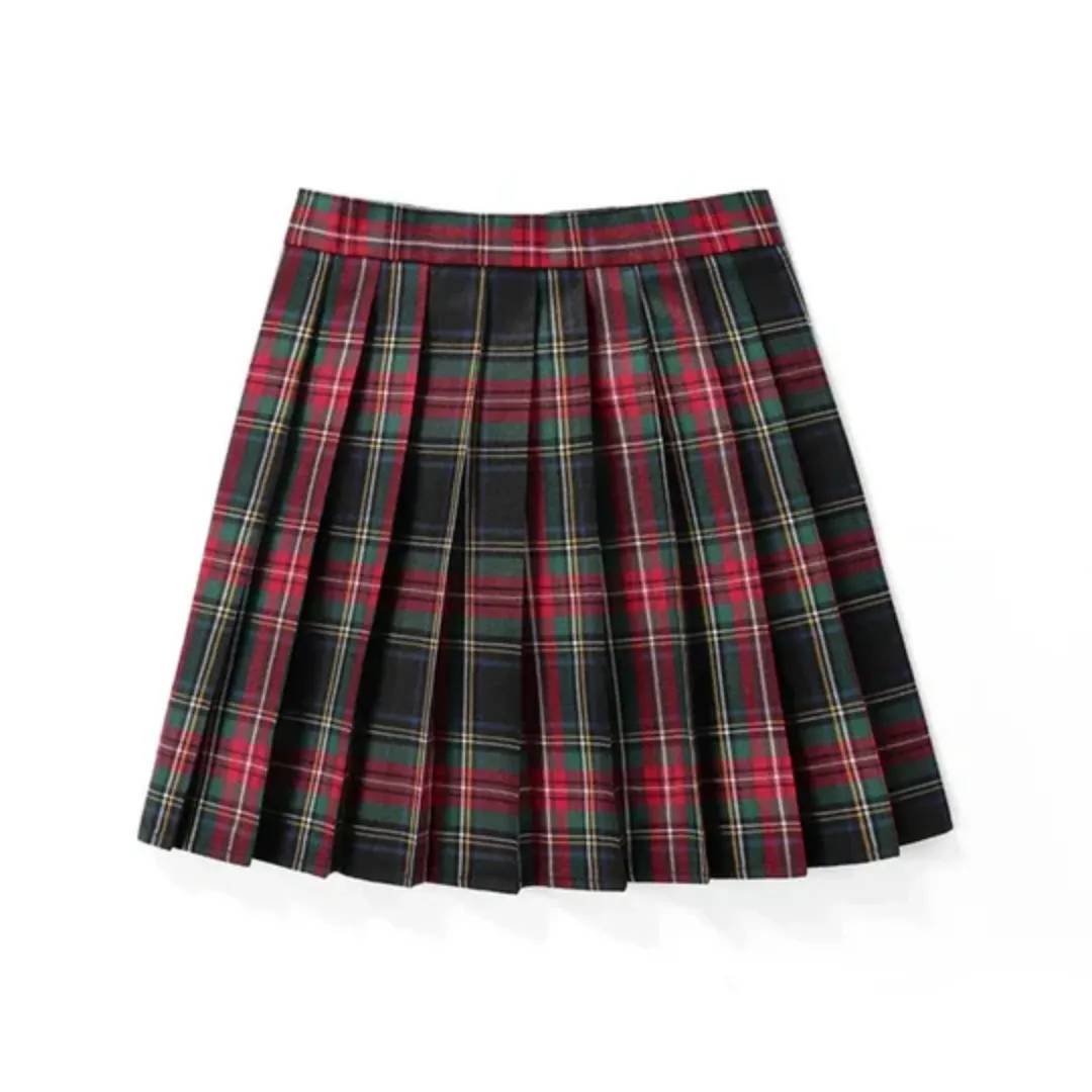 Women's Mini Plaid Skirt | Pleated