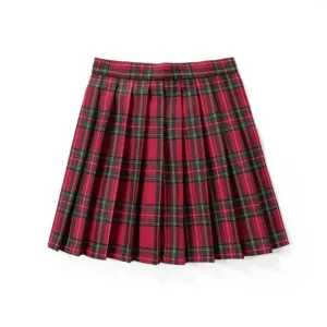 Women's Mini Plaid Skirt | Pleated