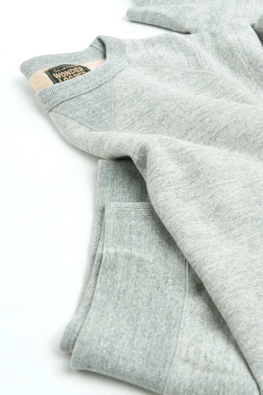 Wonder Looper Crewneck "II" Fleeced Fox Fiber Heather Grey