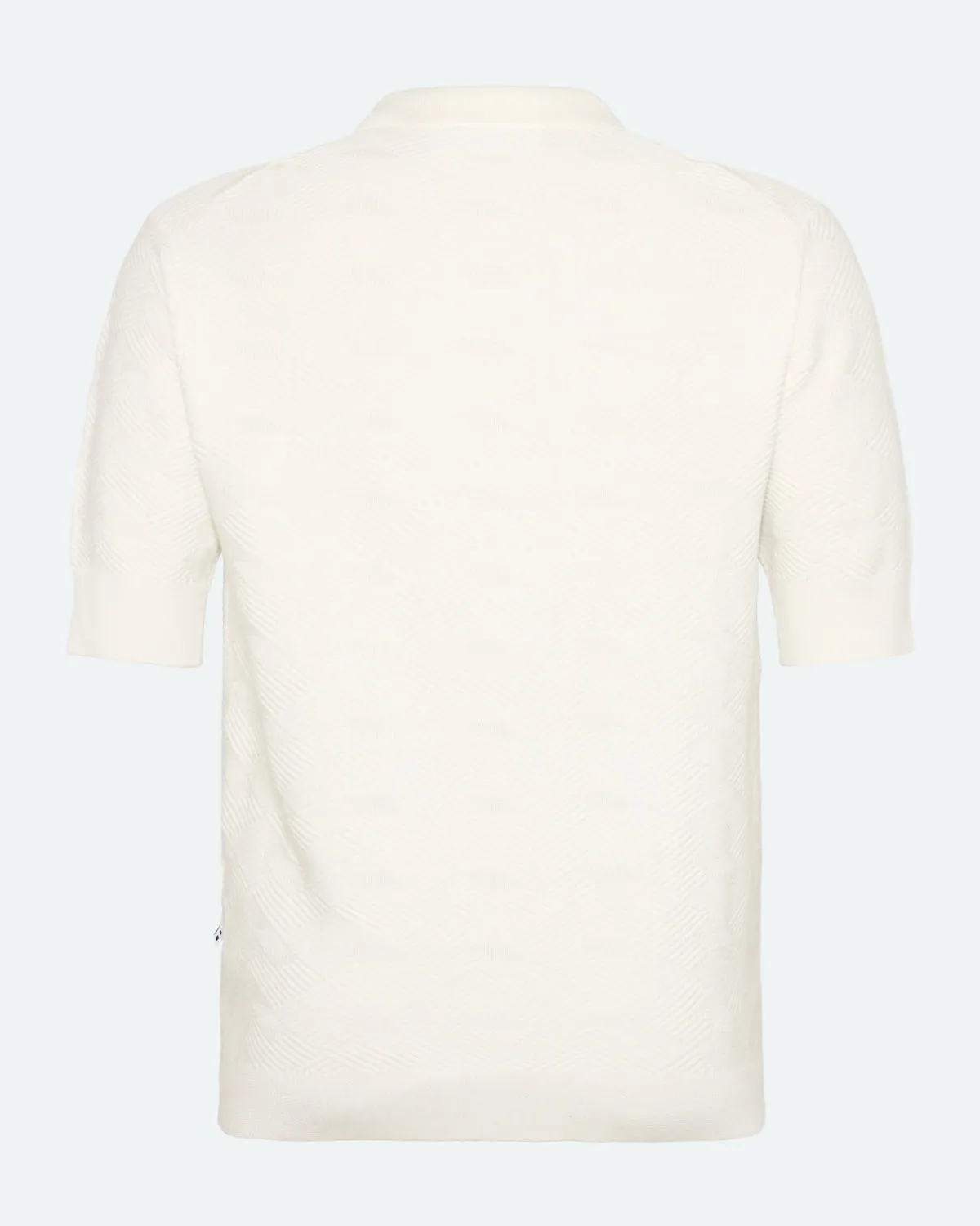 Wyatt knit polo 4121 - Coco Milk