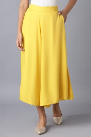 Yellow Flared Culottes