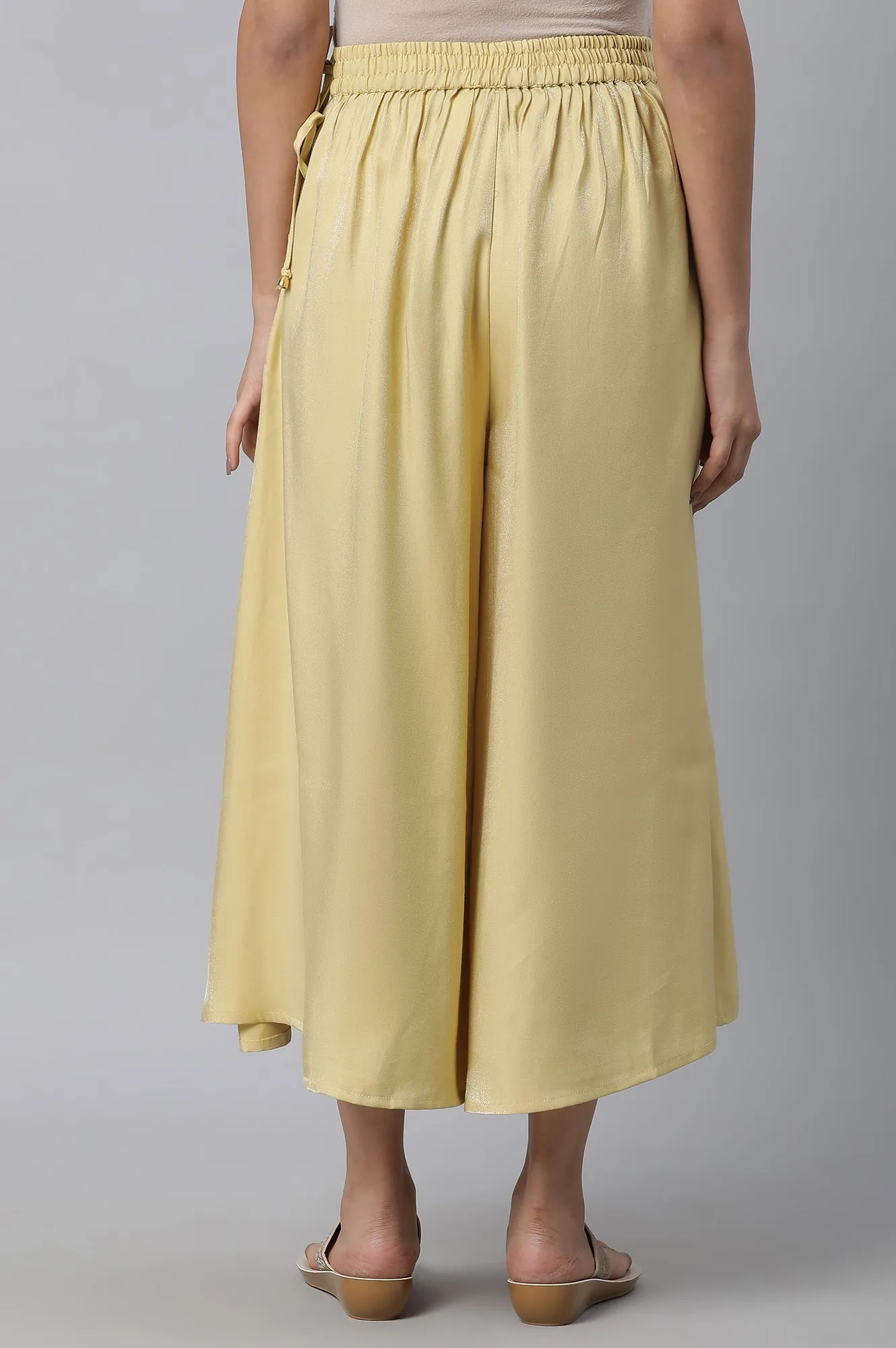 Yellow Flared Culottes
