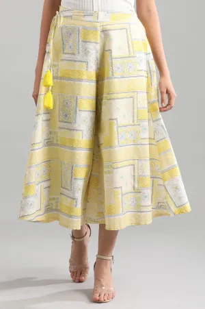 Yellow Printed Culottes