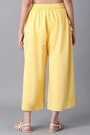 Yellow Straight Culottes