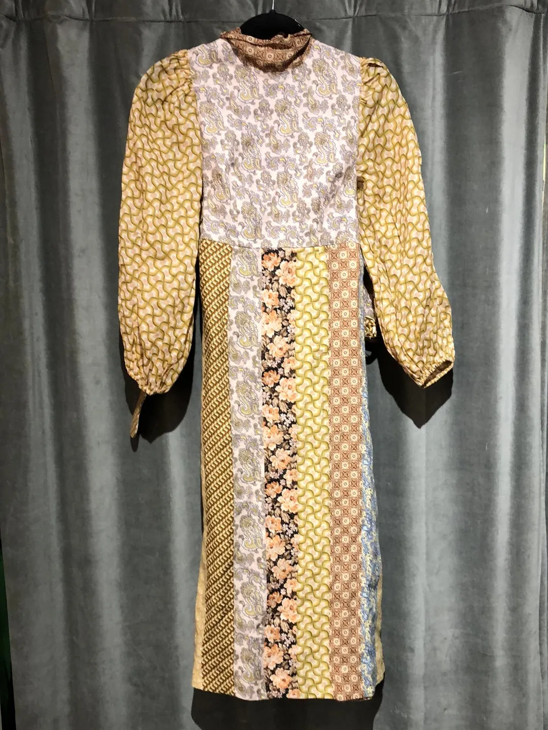 ZIMMERMANN High Neck belted multicolor Dress