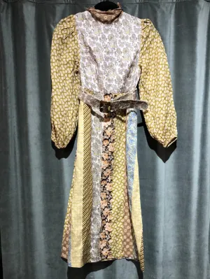 ZIMMERMANN High Neck belted multicolor Dress