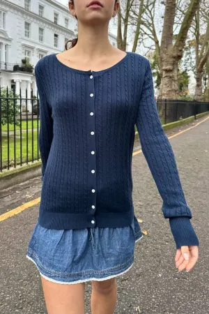 Zoe Cable Knit Cardigan