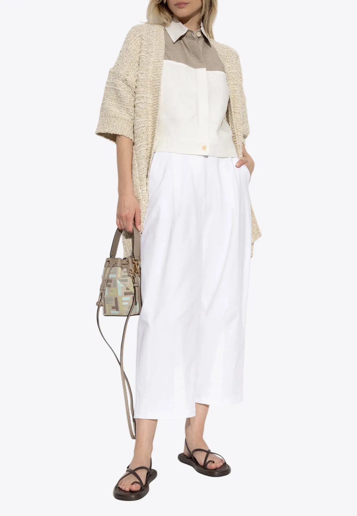 Zulma Open-Front Knitted Cardigan