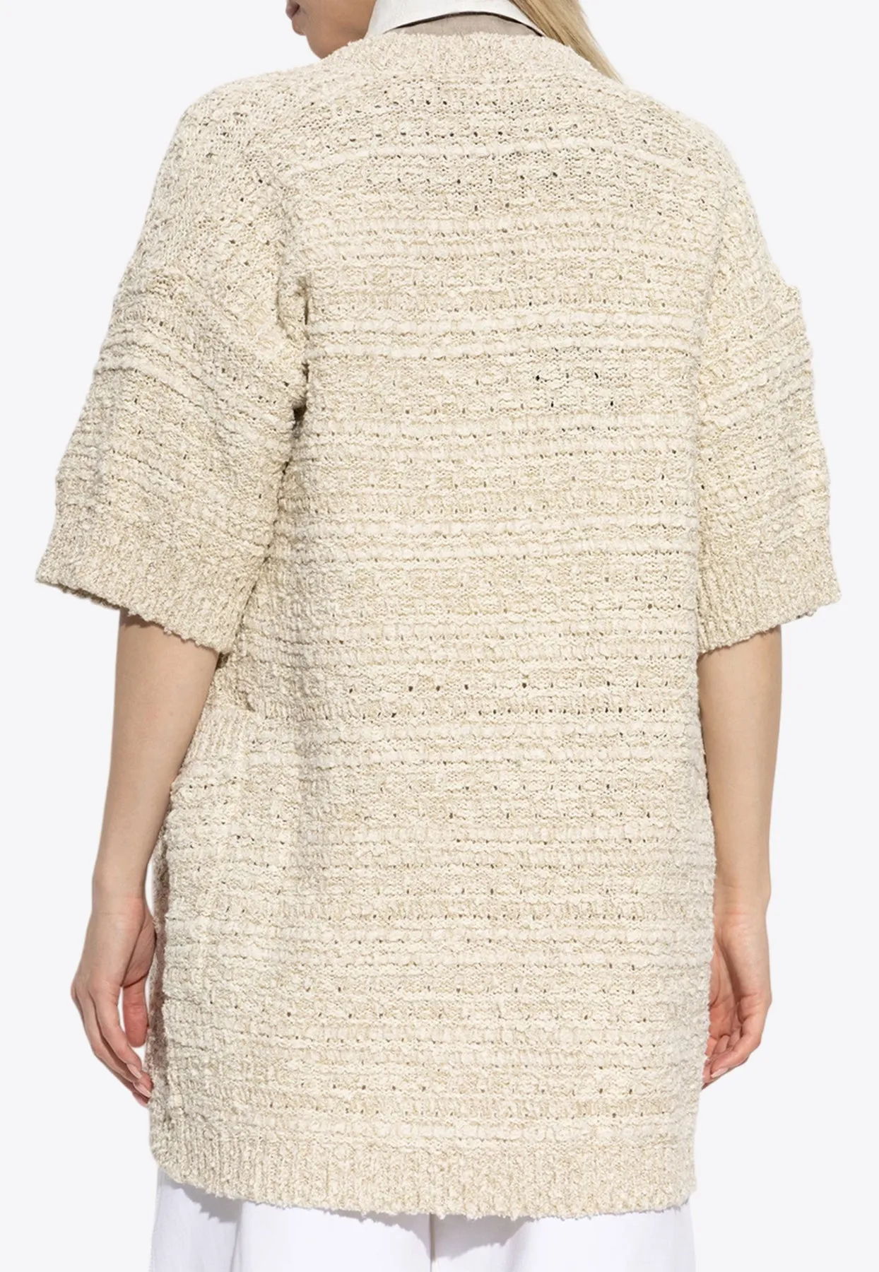 Zulma Open-Front Knitted Cardigan