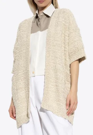 Zulma Open-Front Knitted Cardigan